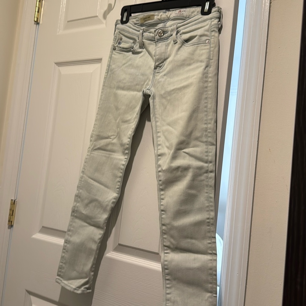 AG “The Stilt” cigarette leg jeans.